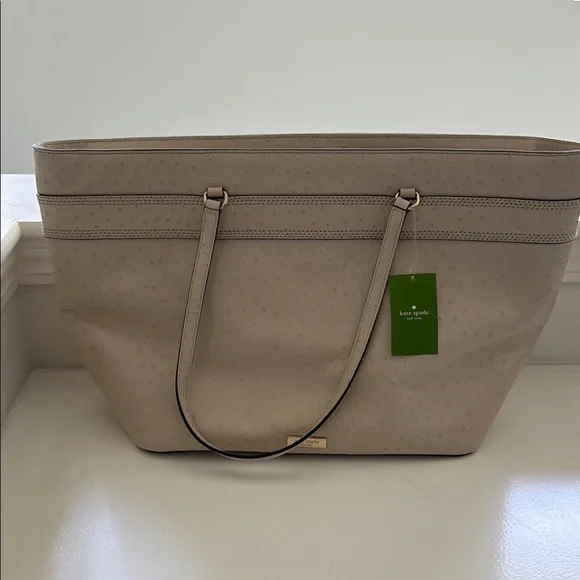 Elegant Kate Spade Cream Tote Bag - Picture 4 of 7